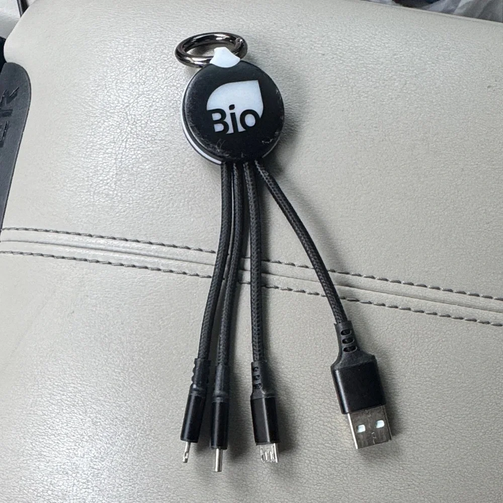 Black Multi-Connector Charging Cable